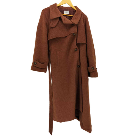 Hollis 24AW 2WAYスタンドカラーシャギーロングコート レディース FREE