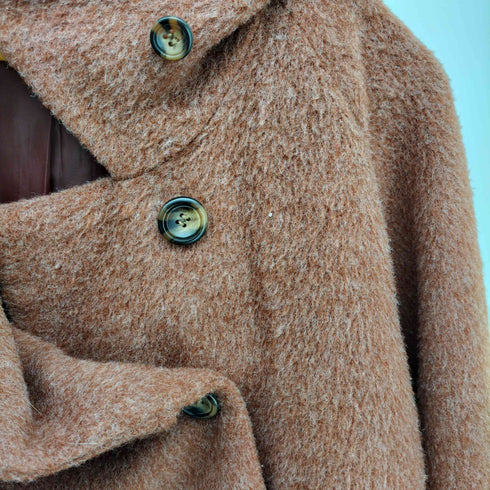 Hollis 24AW 2WAYスタンドカラーシャギーロングコート レディース FREE