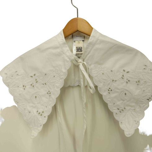 PATOU Embroidered poplin collar エンブロイダリー ポプリン カラー レディース TU