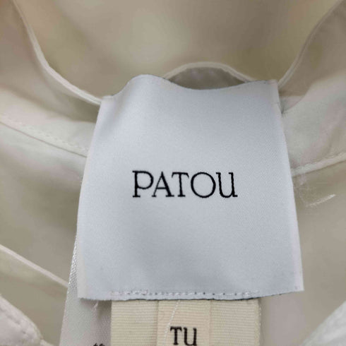 PATOU Embroidered poplin collar エンブロイダリー ポプリン カラー レディース TU