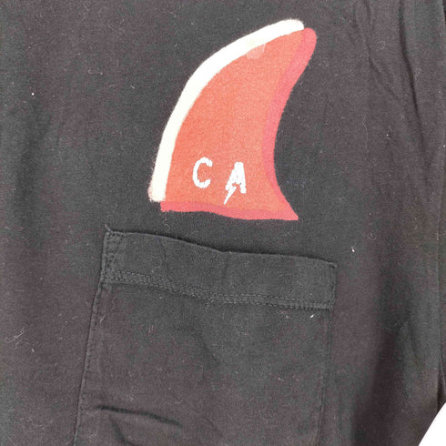 アールエイチシーロンハーマン RHC Ron Herman USA製 ×C.I.A. ロゴプリント ポケット Tシャツ メンズ import:S