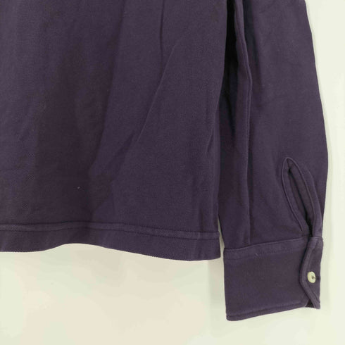 イレブンティ eleventy イタリア製 鹿の子 ロングスリーブ ポロシャツ メンズ