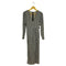ザラ ZARA PRINTED MIDI DRESS 総柄 ギャザー ワンピース レディース import:S