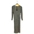 ザラ ZARA PRINTED MIDI DRESS 総柄 ギャザー ワンピース レディース import:S