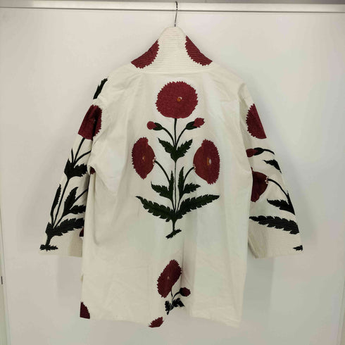 Brigitte Singh ブリジット・シン ブロックプリント 花柄 ボタンレス ジャケット メンズ