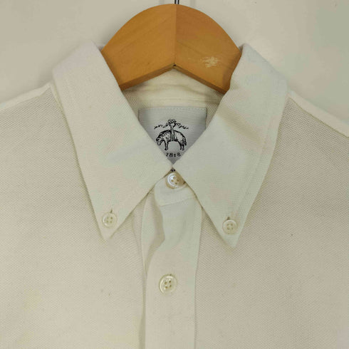 ブルックスブラザーズ BROOKS BROTHERS ロゴパッチ 鹿の子 ポロシャツ メンズ BB1