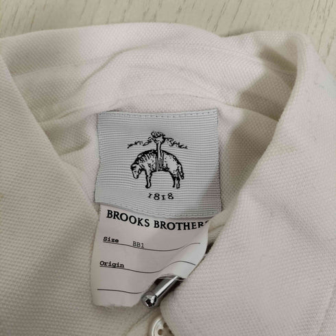 ブルックスブラザーズ BROOKS BROTHERS ロゴパッチ 鹿の子 ポロシャツ メンズ BB1