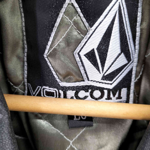 ヴォルコム VOLCOM 裏地キルティング フェイクレザージャケット ダブルジップ メンズ JPN:L