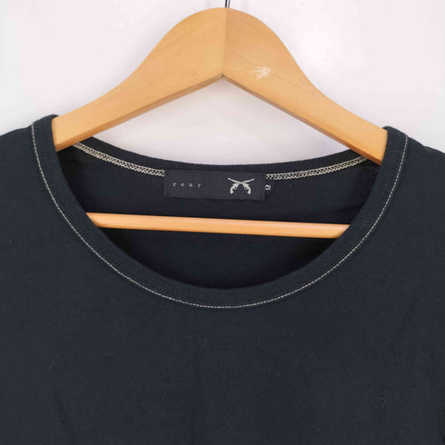 ロアー roar 安全ピン ラインストーン 装飾 ロングスリーブTシャツ メンズ JPN:2