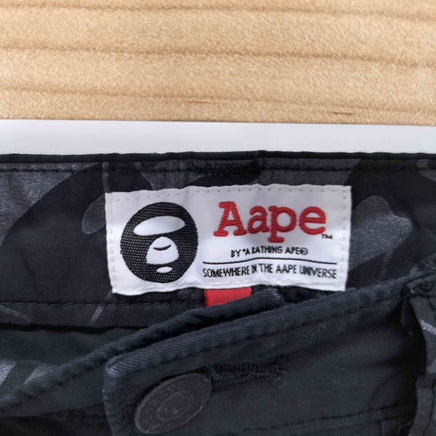 エーエイプバイアベイシングエイプ AAPE BY A BATHING APE ロゴプリント ストレートパンツ メンズ JPN:XL 3