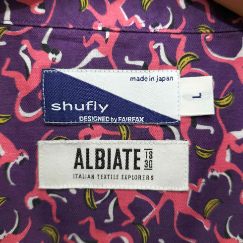 Shufly designed by fairfax ALBIATE アロハデザインシャツ メンズ JPN:L