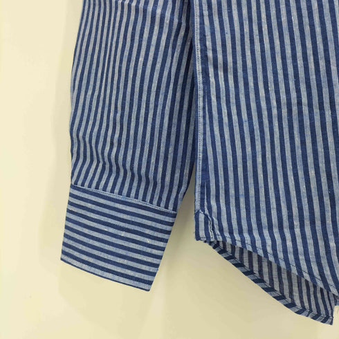フェアファクス FAIRFAX ストライプ柄 コットンリネン ロングスリーブシャツ メンズ JPN:M