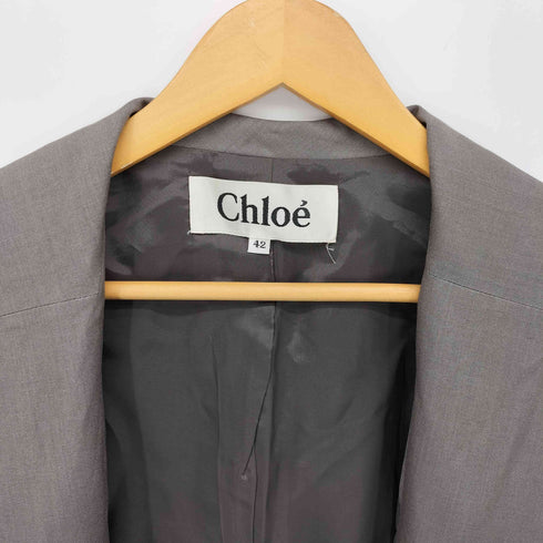 クロエ Chloe シルク100 ベルテッドコート レディース 42