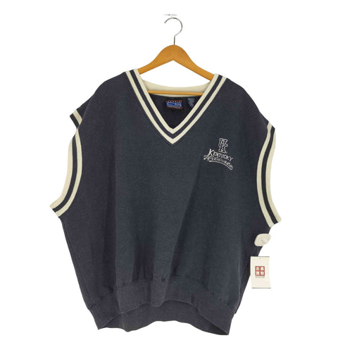 CRABLE SPORTSWEAR ロゴ刺繍 Vネック スウェットベスト メンズ XXL