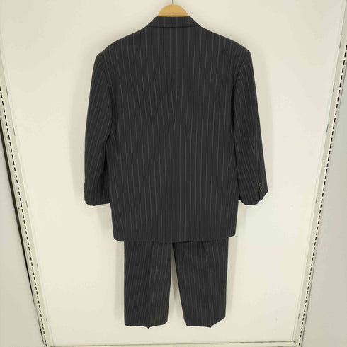 メンズティノラス MENS TENORAS 肩パッド ピンストライプ 2B テーラード ジャケット 2タック スラックス スーツ セットアップ メンズ L