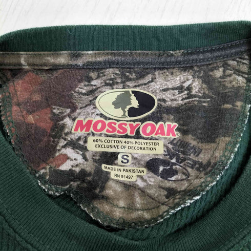 MOSSY OAK ロゴ刺繍 サーマル ロングスリーブTシャツ メンズ import:S