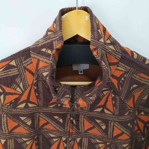 サスクワァッチファブリックス SASQUATCHfabrix. 25SS TRACK JACKET PUEBLO DARK BROWN 総柄 トラック ジャケット メンズ JPN:M