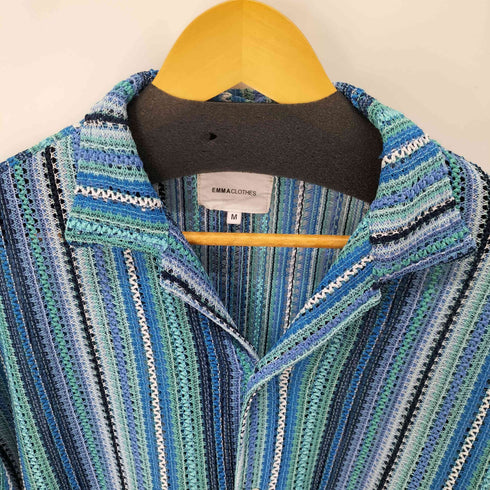 エマクローズ EMMA CLOTHES 22SS ルーズ オーバー オープンカラー マルチパターン S/Sシャツ メンズ JPN:M
