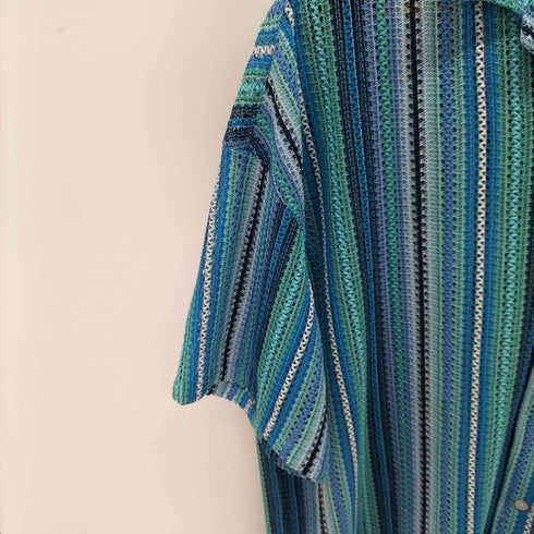 エマクローズ EMMA CLOTHES 22SS ルーズ オーバー オープンカラー マルチパターン S/Sシャツ メンズ JPN:M
