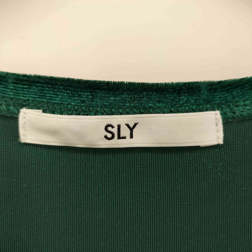 スライ SLY 17AW PAISLEYFLOWER ベロアガウン レディース