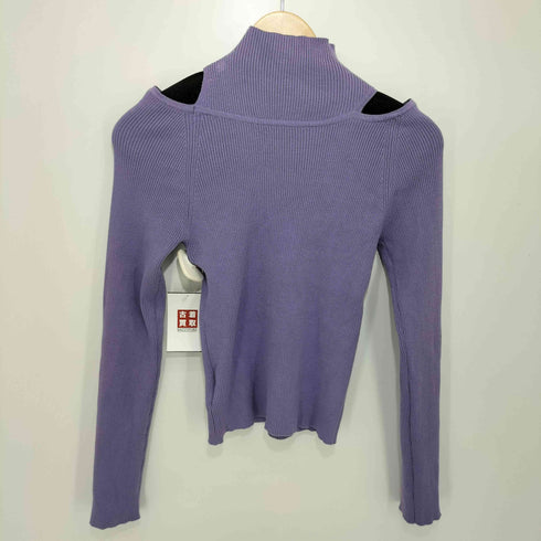 マーキュリーデュオ MERCURYDUO 23AW 2WAYアシメカットアウトリブニット レディース FREE