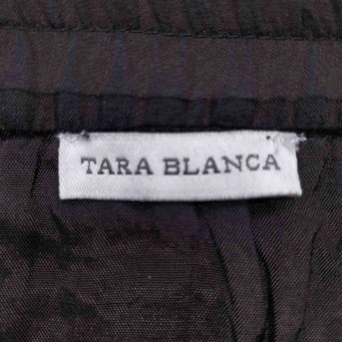 TARA BLANCA 総シルク 総柄刺繍 フレアスカート レディース