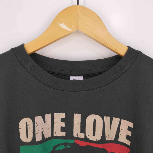 ONE LOVE ミュージシャン プリント Tシャツ メンズ import:XL