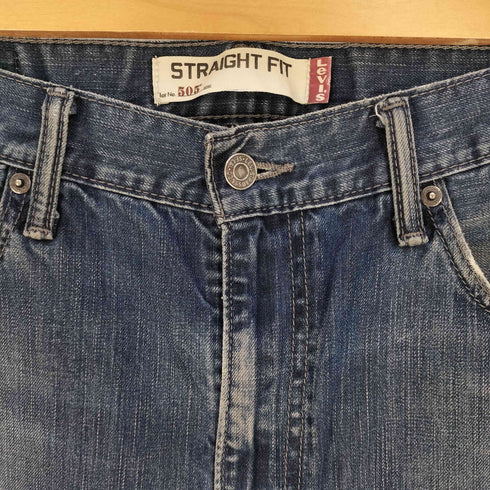 リーバイス Levis 505 裏3411 STRAIGHTFIT ジップフライ デニムパンツ メンズ W33 L32
