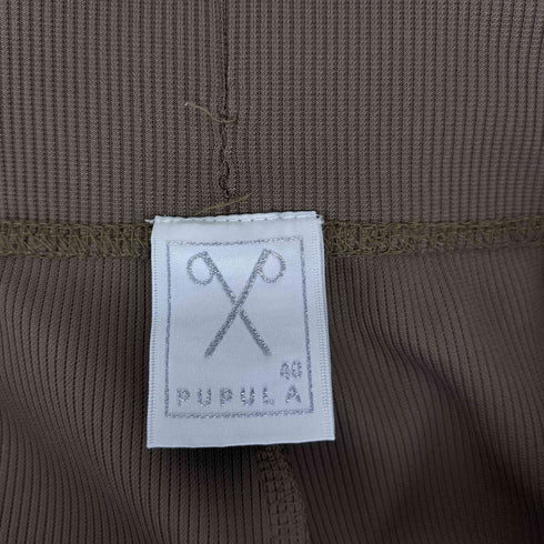 PUPULA スリットニットパンツ レディース 40