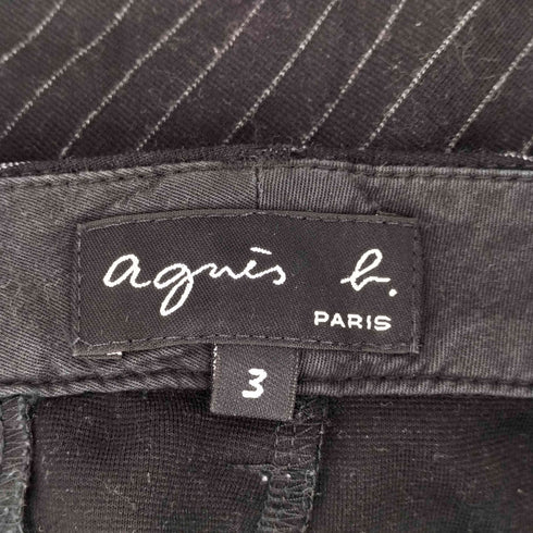 アニエスベー agnes b. PARIS レーヨン ストライプパンツ レディース JPN:3