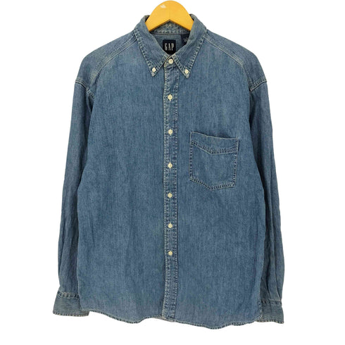 ギャップ Gap 00S OLD GAP デニムBDシャツ メンズ import:M