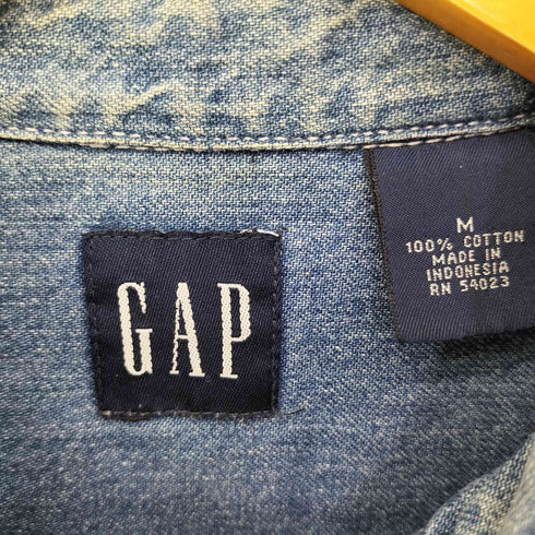 ギャップ Gap 00S OLD GAP デニムBDシャツ メンズ import:M