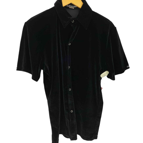 WHITTALL&SHON ベロア S/S シャツ メンズ