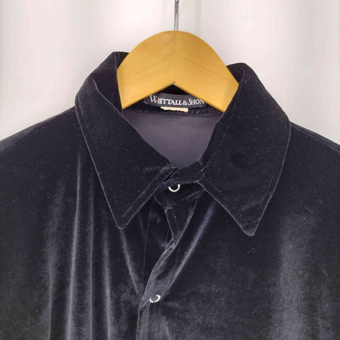 WHITTALL&SHON ベロア S/S シャツ メンズ