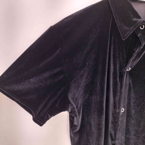 WHITTALL&SHON ベロア S/S シャツ メンズ