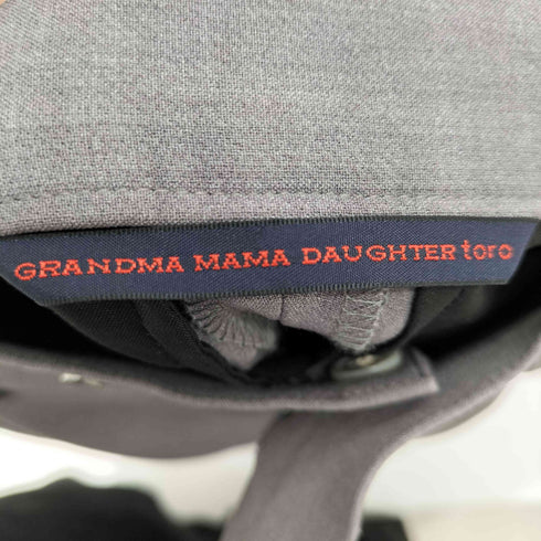 グランドママドーター GRANDMA MAMA DAUGHTER レーヨン混 2タックテーパードスラックス レディース JPN:1
