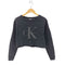 カルバンクラインジーンズ Calvin Klein Jeans ロゴプリント クロップドトレーナー レディース import:S