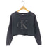 カルバンクラインジーンズ Calvin Klein Jeans ロゴプリント クロップドトレーナー レディース import:S