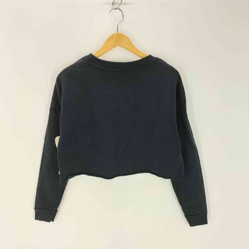 カルバンクラインジーンズ Calvin Klein Jeans ロゴプリント クロップドトレーナー レディース import:S