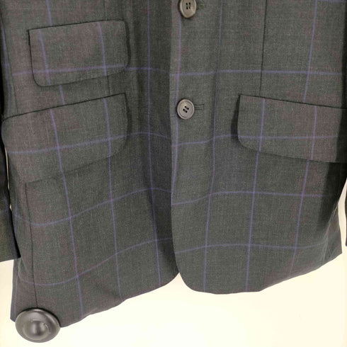 ポールスミス Paul Smith 日本製 裏地ドット ウールチェックテーラードジャケット メンズ import:M