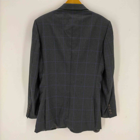 ポールスミス Paul Smith 日本製 裏地ドット ウールチェックテーラードジャケット メンズ import:M