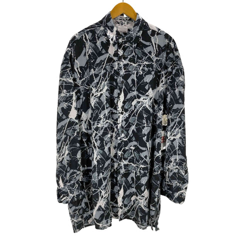 N NUMBER グラフィッククロスビッグシルエットロングシャツ メンズ 3