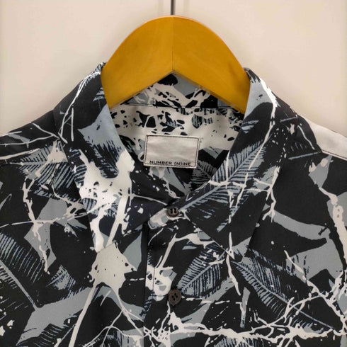 N NUMBER グラフィッククロスビッグシルエットロングシャツ メンズ 3