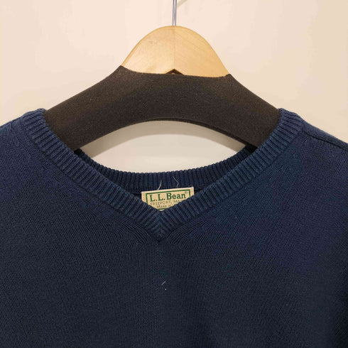 エルエルビーン L.L.Bean 80s USA製 Vネックコットンニット メンズ M