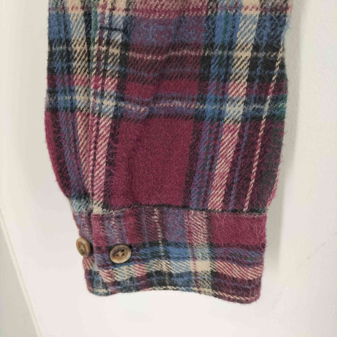 セントジョンズベイ STJOHNS BAY 90S コットンヘビーチェックネルシャツ メンズ import:XL