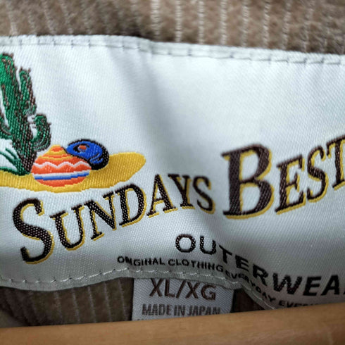 サンデイズベスト SUNDAYS BEST ハリントンコーデユロイジャケット メンズ XL