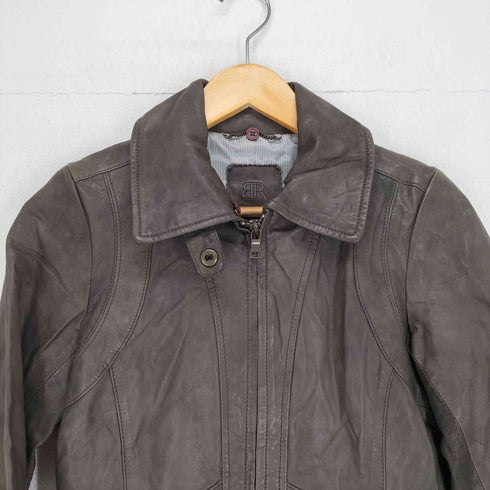 バナナリパブリック BANANA REPUBLIC レザージップアップブルゾン レディース xs