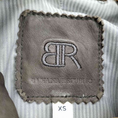 バナナリパブリック BANANA REPUBLIC レザージップアップブルゾン レディース xs