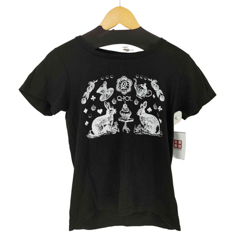 キューポット Q-pot. ふしぎなうさぎTシャツ レディース