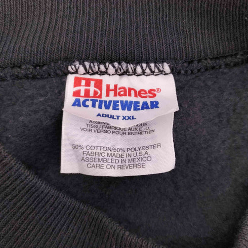 ヘインズ Hanes 90s ラバープリントクルーネックトレーナー メンズ XXL